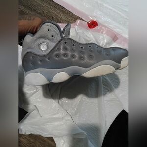 Nike Jordan Jumpman Team II BG kids boys Wolf Gray White Shoes Sz  6.5Y US